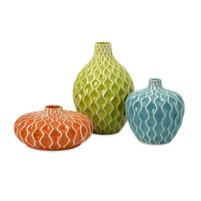 IMAX Agatha Ceramic Vases - Set of 3 - 25016-3   381191334362